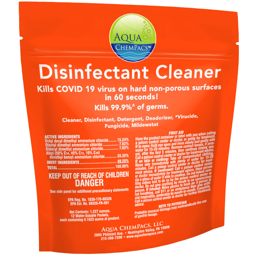 Disinfectant Cleaner, 40ea, 12/CT - Disinfectant Cleaner